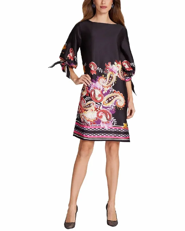 Special Occasion Short Printed Dress In Black Multi