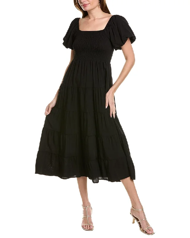 IPPONELLI  Off-The-Shoulder Midi Dress